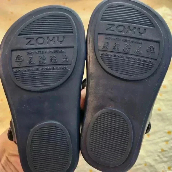 ZAXY Toddler Girls Size 7c Navy Watermelon Shoe Sandals Scented Summer Snaps‎ - Picture 3 of 3